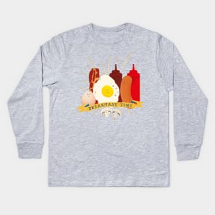 Breakfast Time! Kids Long Sleeve T-Shirt